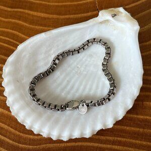 Tiffany & Co. 925 Sterling Silver Venetian Link Bracelet